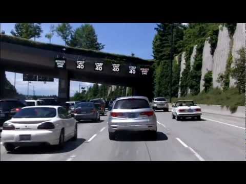 Downtown Seattle from Interstate 90 and Interstate 5