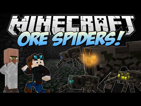 Minecraft | ORE SPIDERS! (Can You Fight & Claim the Riches?!) | Mod Showcase