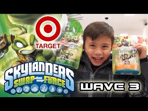 Skylander Hunting SWAP FORCE WAVE 3 at TARGET - Stink Bomb, Spy Rise & Rubble Rouser