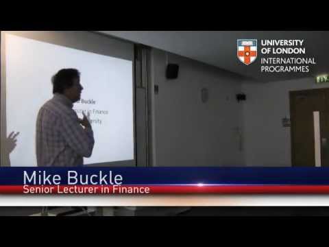 Principles of Banking and Finance, LSE Study Weekend 2012