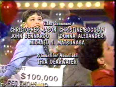 America's Funniest Home Videos end credits - February 18, 1996