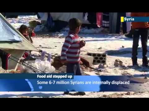 Aid agencies step up supplies to Syria's displaced