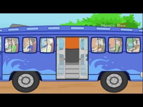 English Nursery Rhymes - Wheels on the Bus - English Cartoon Nursery Rhymes