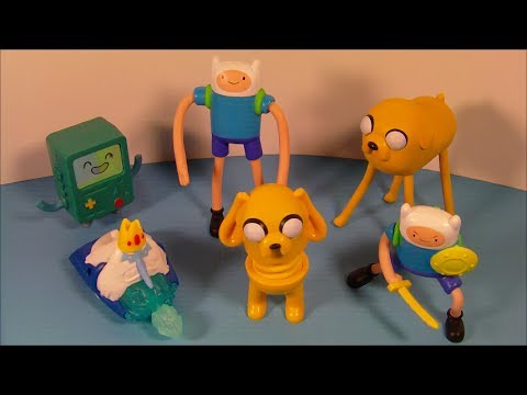 2014 ADVENTURE TIME SET OF 6 McDONALD'S HAPPY MEAL TOY'S VIDEO REVIEW