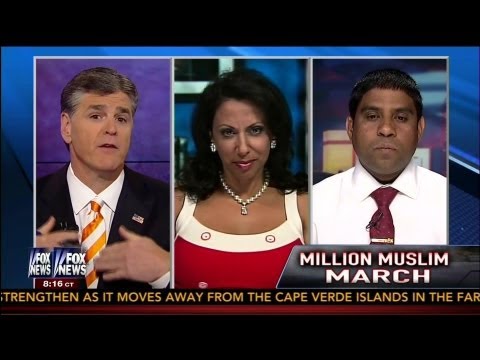 'Million Muslim March' Planned for 9/11 - Brigitte Gabriel vs. MD Rabbi Alam - Hannity - 8-15-13