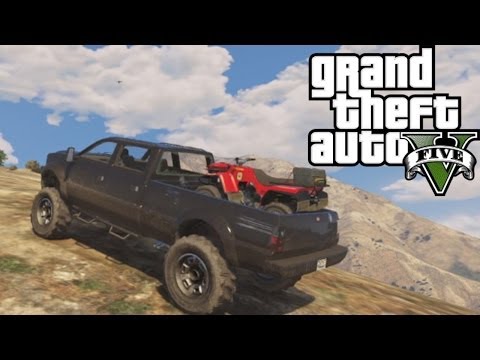 GTA V ONLINE | Monter le mont chiliad avec le 4*4 ENORME et descendre à fond !