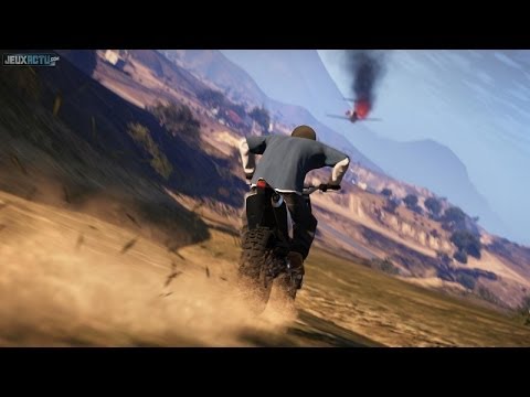 GTA V | Défi Motocross: Descendre le mont Chiliad à fond !!!