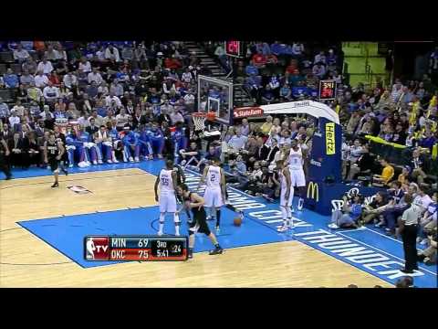 Timberwolves vs. Thunder: Kevin Love highlights - 51 points, 14 rebounds (3.23.12)