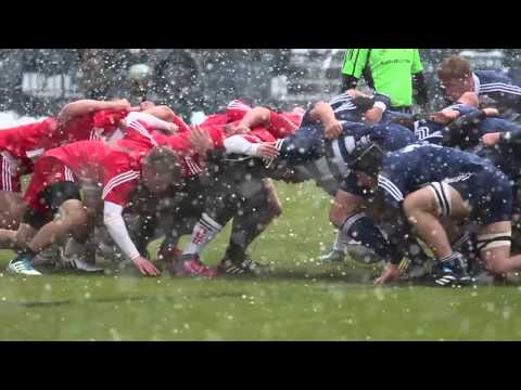 Rugby Game In The Snow. BYU VS SUU