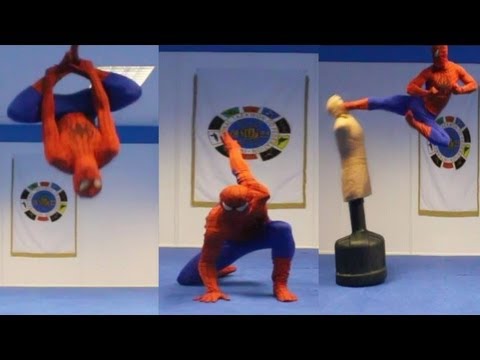 Taekwondo Spiderman | Flips & Kicks