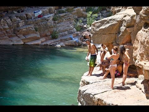 Cliff Jumping - Paradise Valley, MOROCCO -