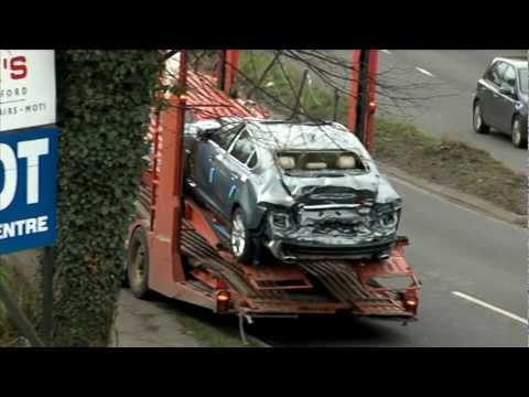 Transporter hits Guildford bridge