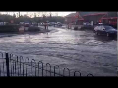 Guildford Flood after storm 24th December 2013