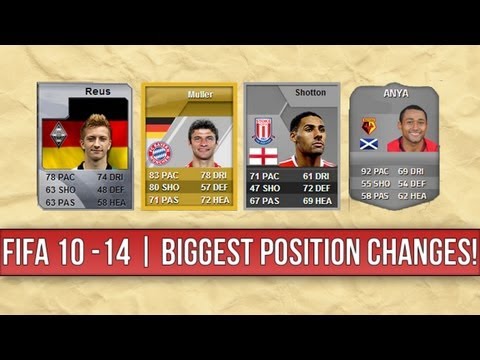 FIFA 10 - 14 | EP 5: Biggest Player Position Changes!