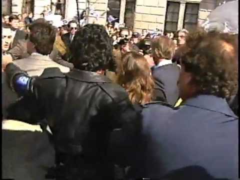 Parade Chaos with Senator Paul Tsongas 1992