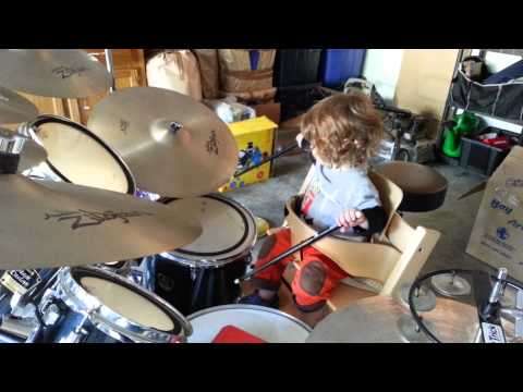 Bonham on the drums