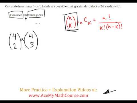 Combination (Combinatorics & Probability) Cards Word Problem #1