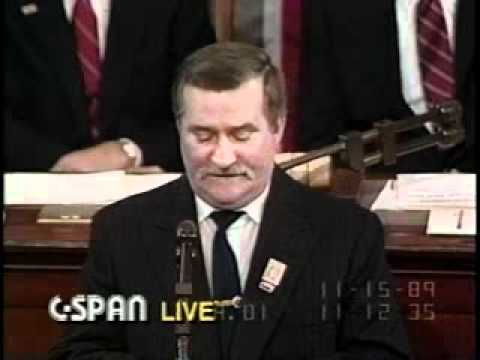 Lech Walesa - Legendary 1989 Speech in U.S. Congress