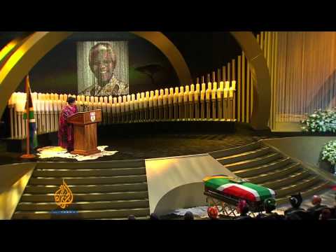 Malawi's president speaks at Mandela's funeral