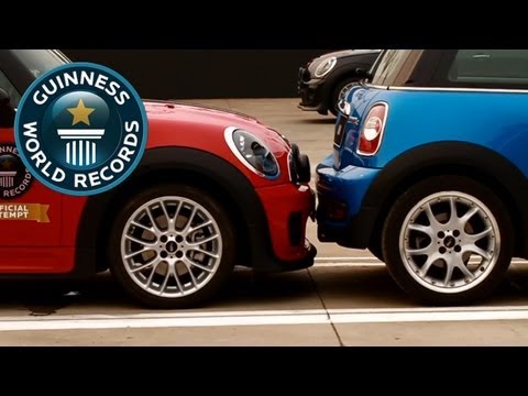 Tightest parallel parking record beaten at new Mini launch -- Guinness World Records