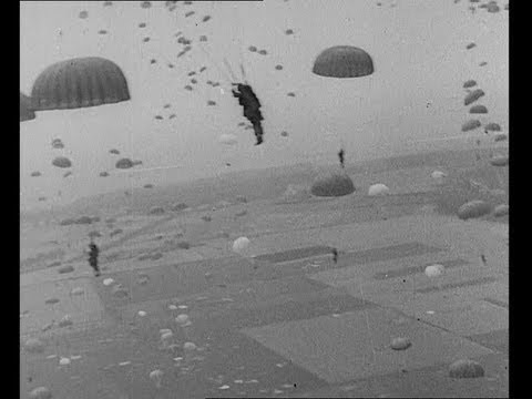 Battle of Arnhem - British Gliders Shot at by SS (1944) [HD]