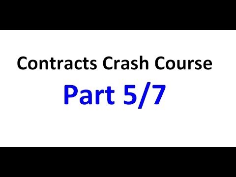 Contracts - Exam Crash Course Part 5/7