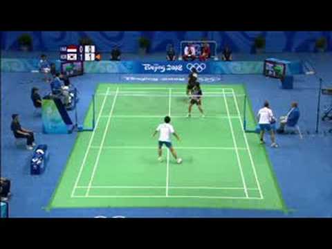 Indonesia vs Korea - Mixed Badminton Doubles - Beijing 2008 Summer Olympic Games