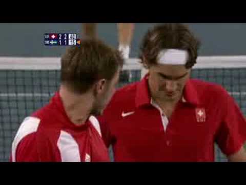 Switzerland vs Sweden - Men's Doubles Tennis Final - Beijing 2008 Summer Olympic Games