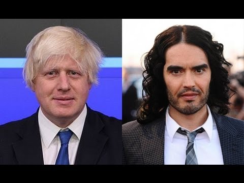 Russell Brand and Boris Johnson appear on Question Time June 2013