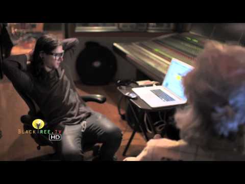 Skrillex in the studio creating music! (R.I.P Ray Manzarek)