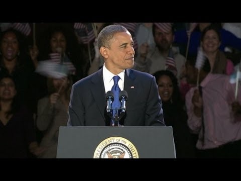 President Barack Obama Victory Speech 2012: Election Remarks From Chicago Illinois