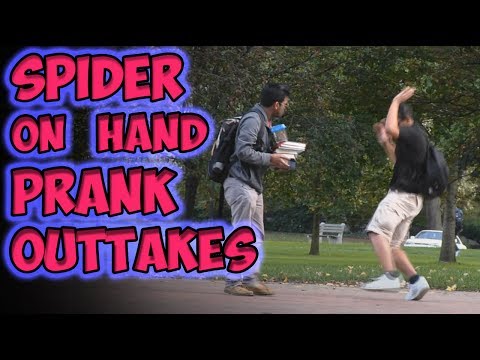 Spider On Hand Prank Outtakes