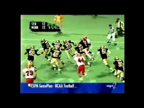 Gopher Football vs. Syracuse (9/21/1996): Tyrone Carter highlights