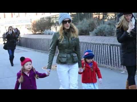 Sex And The City Star  Sarah Jessica Parker Out N About NYC with Twins Tabitha & Loretta