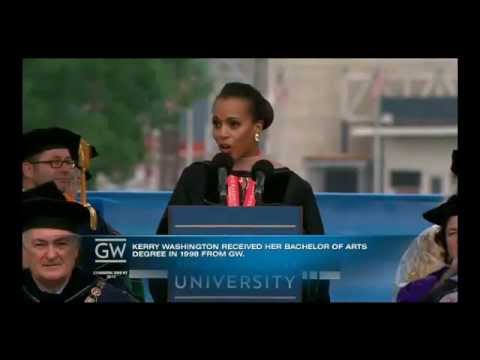 Kerry Washington Keynote Speech at GWU 2013 Commencement Ceremony 05/19/13