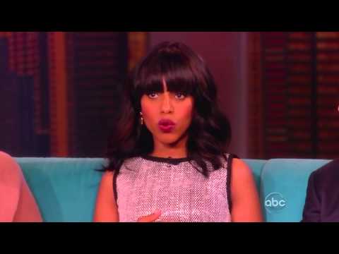 SCANDAL Scene & Interview - KERRY WASHINGTON & TONY GOLDWYN on THE VIEW