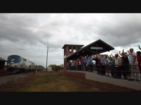 Train Viewing Platform Plant City Florida Opening Ceremony