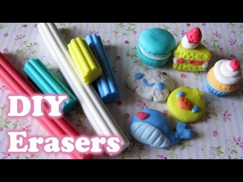 Make Your Own Erasers with Eraser Clay! (5+ different shapes)