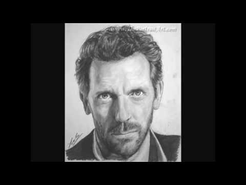 House MD (Hugh Laurie) Portrait Speed drawing