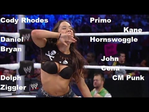 All the Guys AJ Lee Has Kissed in the WWE (2010-2012)