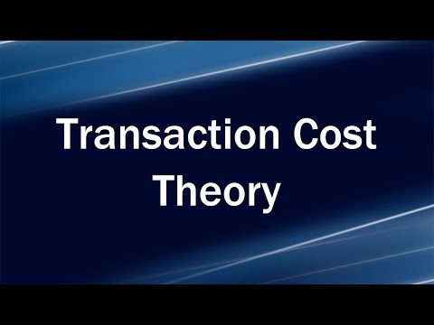 Transaction Cost Theory and Transaction Cost Sources