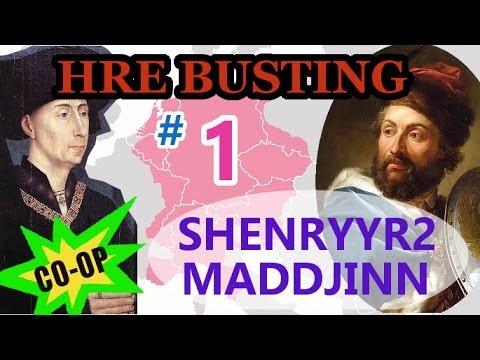 Europa Universalis 4 HRE Busting 1 - Shenryyr2 as Burgundy in Multiplayer Coop