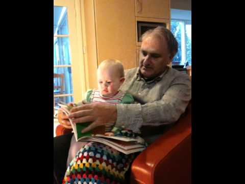 Grandpa Fred Reading Books to Portia Schebesta