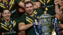 Australian captain Cameron Smith with the World Cup