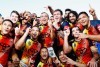 North Queensland Cowboys celebrate winning NRL Nines