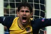 Diego Costa celebrates a Champions League goal against AC Milan