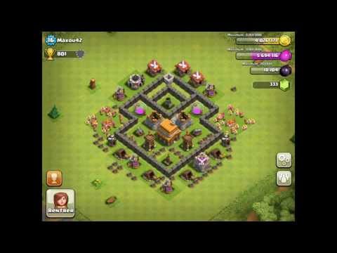 Best Defense Base For Town Hall Level 4 - Clash Of Clans Defense Strategy