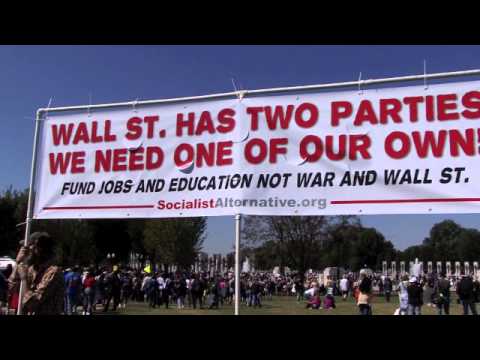 Proud Socialists March at Left-Wing Protest in DC