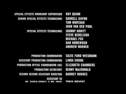 The end credits to The  Below (2002)