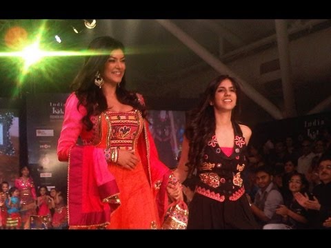 Sushmita Sen with Renee and Alisah walk for Nishka Lulla